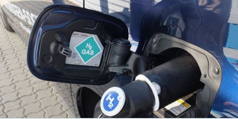 Foto: Tanken waterstofauto